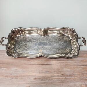 Sheridan Scalloped Silver-plate Serving Tray